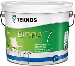 Mатовая краска для стен и потолков Teknos Biora 7 / Биора 7