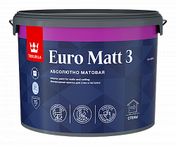 ТИККУРИЛА Euro Matt 3 краска интерьерна яглубокоматовая для стен и потолка