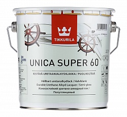 Полуглянцевый лак для дерева Tikkurila Unica Super / Уника Супер 