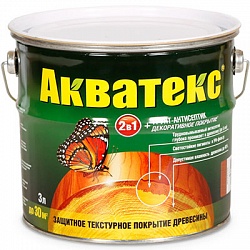 Защитно-декоративное покрытие для древесины АКВАТЕКС